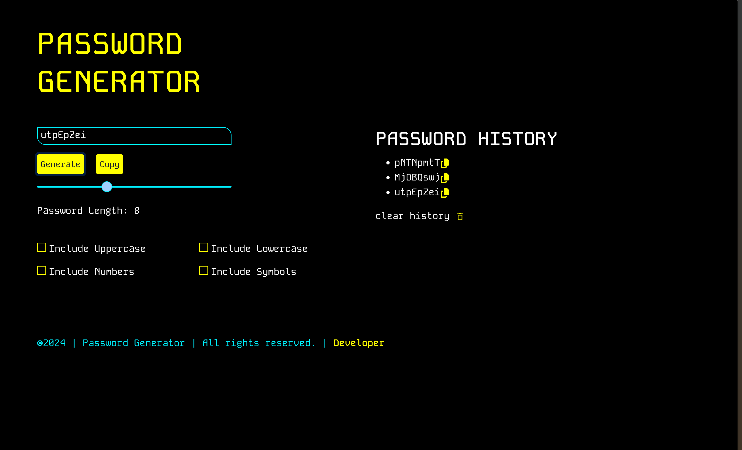 Password Generator